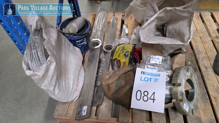 ASSORTED STAINLESS STEEL PROPELLERS, NAILS, STEEL WIRE ROPE, ETC.