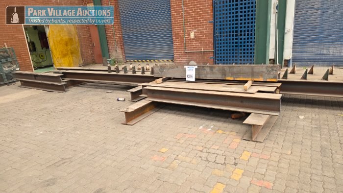 ASSORTED STEEL I-BEAMS