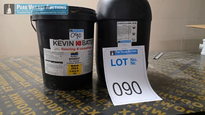 20LT HYDROCHLORIC ACID AND 20LT FLOOR GLUE