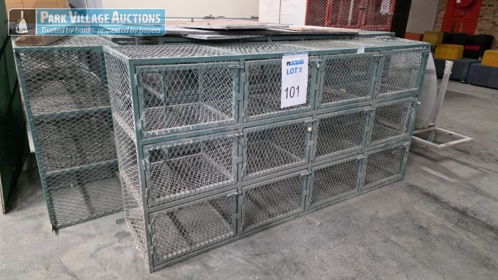 ASSORTED STEEL MESH MULTI DOOR CAGES