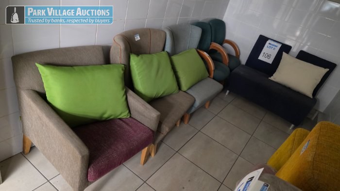 6 X ASSORTED FABRIC CHAIRS