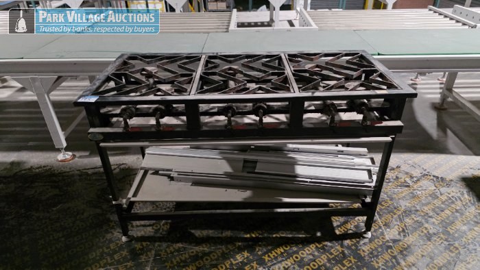 STEEL FRAMED 6 BURNER GAS STOVE
