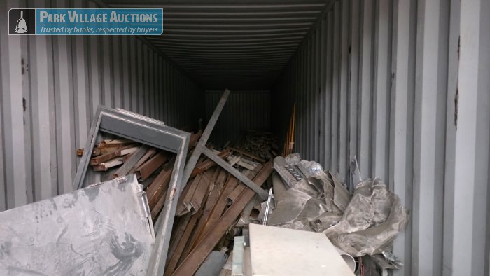 CONTENTS OF CONTAINER - ASSORTED STEEL CHANNELS AND SQUARE TUBING