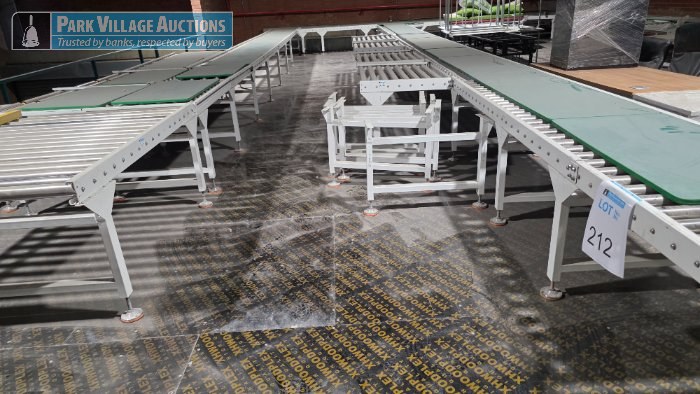 ASSORTED STEEL ROLLER CONVEYORS