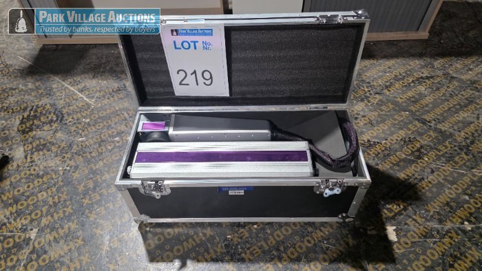 CYCJET ULTRAVIOLET LASER CODER COMPLETE WITH MAIN CONTROL POWER UNIT, UV LASER TUVE AND POWER SUPPLY, LASER SCAN HEAD, TOUCHSCREEN INTERFACE, CONNECTION CABLE