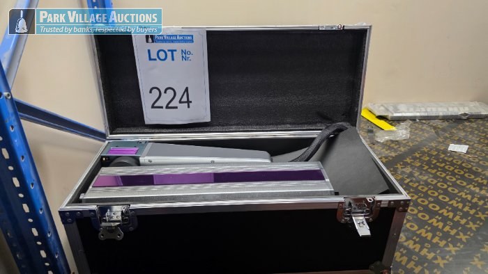 CYCJET ULTRAVIOLET LASER CODER COMPLETE WITH MAIN CONTROL POWER UNIT, UV LASER TUVE AND POWER SUPPLY, LASER SCAN HEAD, TOUCHSCREEN INTERFACE, CONNECTION CABLE