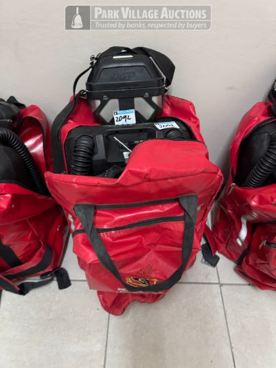 2024 AND 2021 DRAGER BG PROAIR REBREATHER APPARATUS WITH DRAGER OXY6000 MKIII SELF RESCUERS PACK