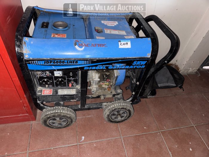 1 X MACAFRICA 5KW PETROL GENERATOR