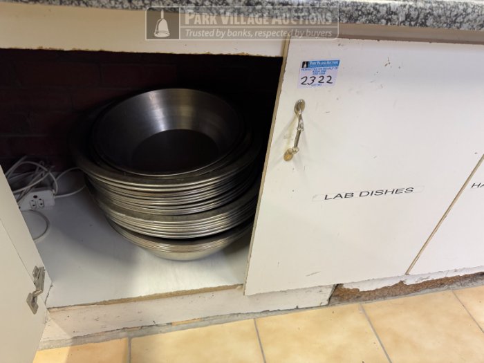 LOT ASSORTED LAB DISHES, GLASSWARE, TRACERS, GENERAL LAB CONSUMABLE
