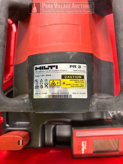 1 X 2014 HILTI PR3 LASER, 7.2V IN A CASE