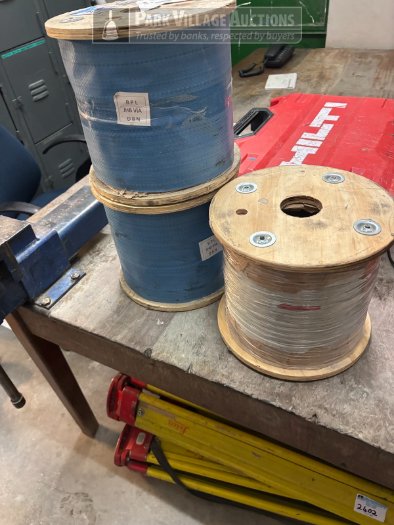 3 X ROLLS GALVANISED WIRE ROPE CABLES