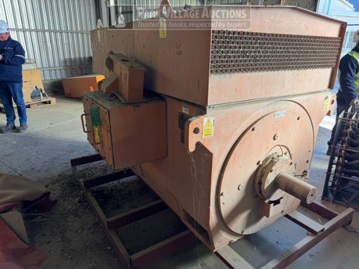 1 X 2018 GEC DELBA SQUIRREL CAGE MOTOR, 525KW, 3300V, REFURBISHED 2018