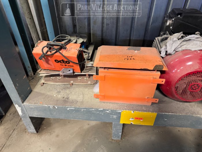 1 X 37KW MOTOR, 1 X UNKNOWN, LABELS AND WELDING MACHINE