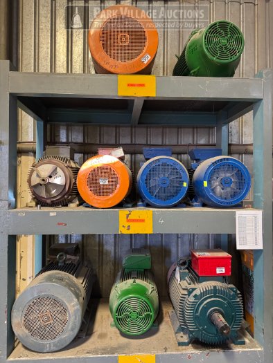 ASSORTED MOTORS - 2 X 22KW 8-POLE 525V, 90KW, 90KW 4-POLE 525V, 37KW 4-POLE 525V, 1 X 110KW, 1 X 75KW