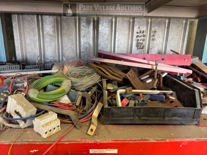 CONTENTS OF SHELF - ELECTRICAL COMPONENTS