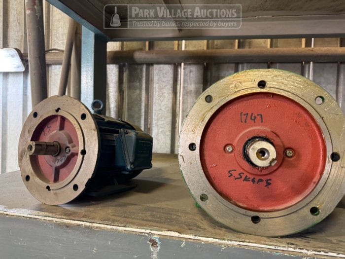ASSORTED MOTORS - 1 X 1.5KW, 2 X 5.5KW 4-POLE 525V, 2 X 11KW 6-POLE 525V, 1 X 5.5KW 2 X MOTORS