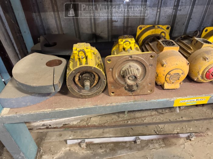 CONTENTS OF SHELVES - OLD MOTORS AND COVERS