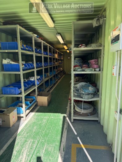 CONTENTS OF 12M CONTAINER EXCL CONTAINER - ELECTRICAL STORE 3 X DANFOS VSDS, GLANDS, FLANGES, TRANSFORMER CONTROLS AND OTHER