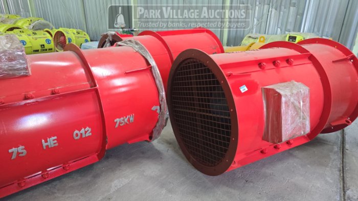 3 X 75KW FANS AXIAL FLOW