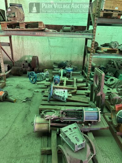LOT VALVES, PULLEYS, BEARING ASSEMBLIES, VARIOUS COMPONENTS