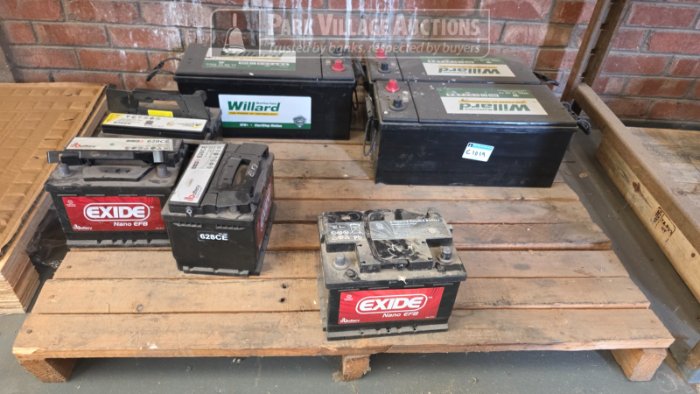 4 X  628 BATTERIES AND 3 X 689 BATTERIES 12V