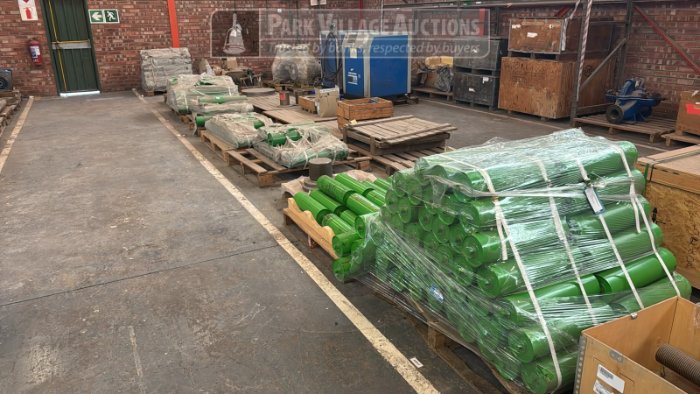 LOT ASSORTED CONVEYER ROLLERS,  LOT IDLERS