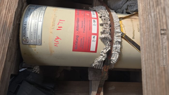 1 X BOLENZ AND SCHAFER AK -280-18 MODEL B1273512 S-505882 321254709 LINER UNKNOWN HYDRAULIC PISTON ACCUMULATOR