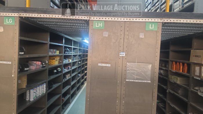 CONTENTS OF SHELVING OF BAY LG,LH,LI,LJ - WRAP ADAPTORS, ASSORTED PLUGS, PROCOM, BEARINGS, ETC. - EXCLUDING SHELVING