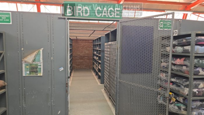 CONTENTS OF SHELVING - BIRD CAGE, TOOLS, DRILLS, GAUGES, STATIONARY, MULTI STAGE REGULATORS, BATTERY TERMINALS, WEDING RODS, LOCKS, GLOBES, ETC. - EXCLUDING SHELVING