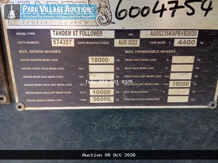 TRUCKS, TRAILERS AND EARTHMOVING EQUIPMENT AUCTION