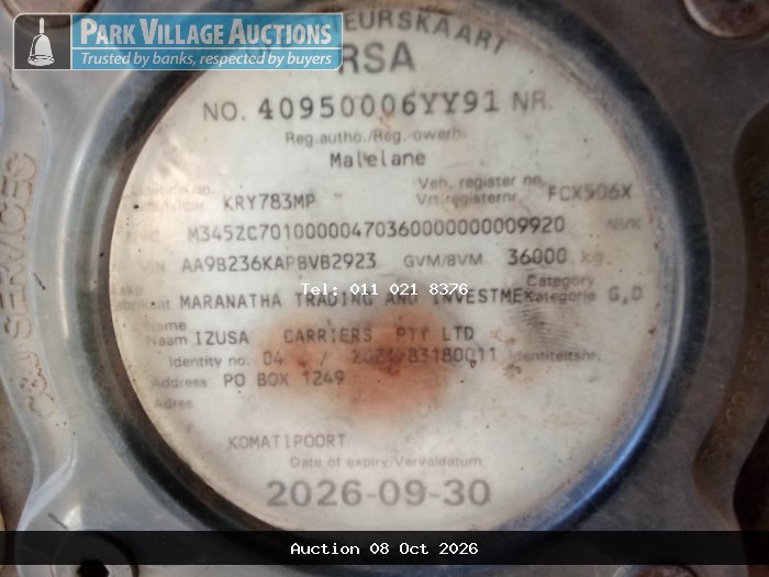 TRUCKS, TRAILERS AND EARTHMOVING EQUIPMENT AUCTION