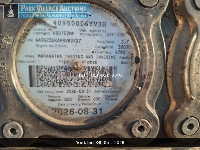 TRUCKS, TRAILERS AND EARTHMOVING EQUIPMENT AUCTION