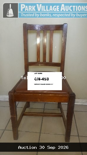 2 X VISITORS CHAIRS WOOD