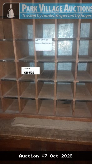WOODEN SORTING CABINET
