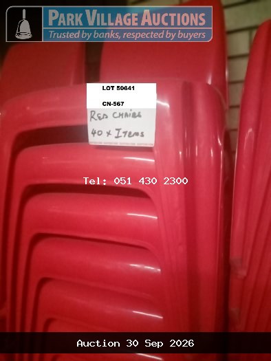 RED CHAIRS X 40