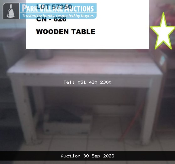 WHITE SORTING TABLE