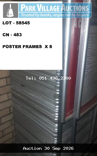 POSTER FRAMES X 8