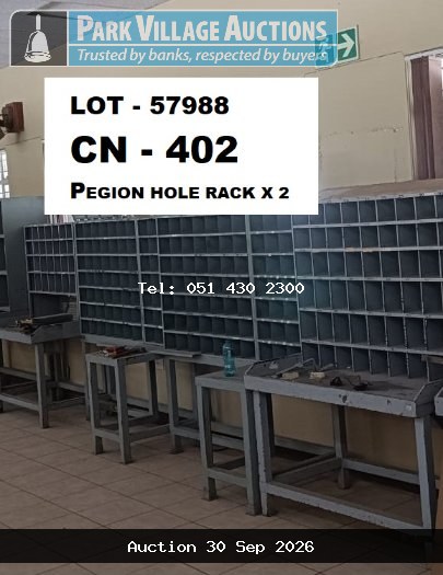 PEGION HOLE RACK X 2