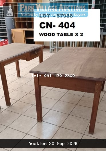 WOODEN TABLE X 2