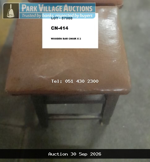 BAR CHAIR WOOD X 2