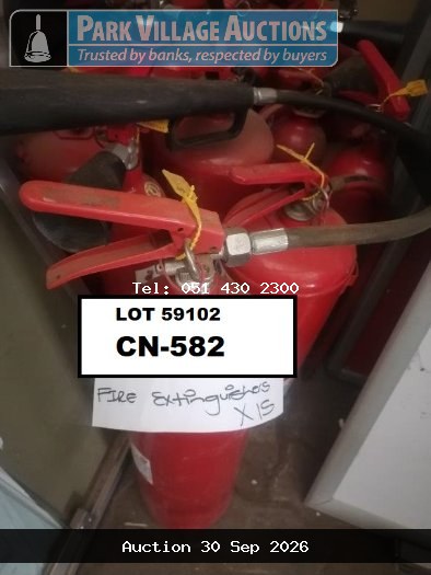 FIRE EXTINGUISHERS X 15