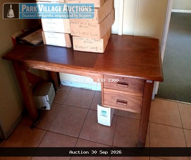 WOODEN TABLE TWO DRAWER