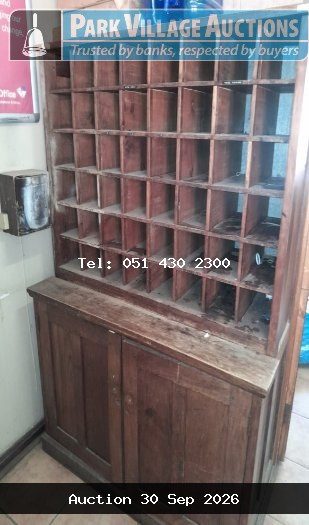 WOODEN PIGEON HOLE CABINET