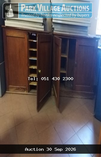 2 X HALFSIZE WOODEN FILLING CABINETS