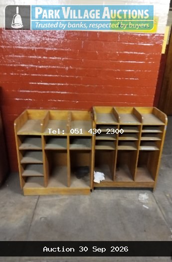 2 X WOODEN FILLING CABINET