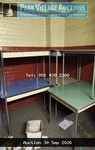 6 X STEEL TABLES