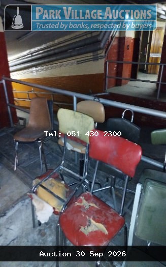 6 X STEEL CHAIRS - BROKEN