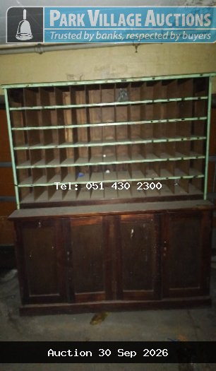 WOODEN PIGEON HOLE CABINET