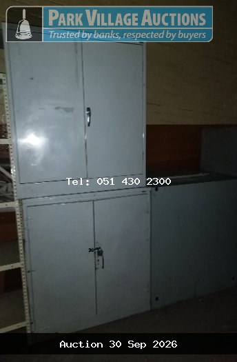 3 X HALF SIZE STEEL CABINET