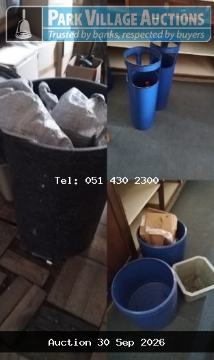 6 X DUST BINS